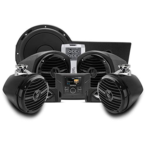 Rockford Fosgate GNRL-STAGE4 400 Watt Stereo, Front Lower Speaker, Rear Speaker, and Subwoofer Kit for Select 2016-2020 Polaris General Models Rockford Fosgate GNRL-STAGE4 400 Watt Stereo, Front Lower Speaker, Rear Speaker, and Subwoofer Kit for Select 2016-2020 Polaris General Models